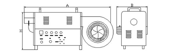 通用熱風(fēng)機尺寸圖